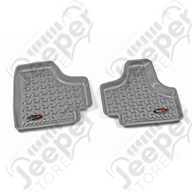 All Terrain Floor Liner, Rear Pair, Gray; 08-12 Jeep Liberty KK
