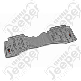 All Terrain Floor Liner, Rear, Gray; 06-09 Jeep WK2/XK