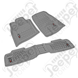 All Terrain Floor Liner Kit, Gray; 11-15 Dodge Jeep WK/Dodge Durango