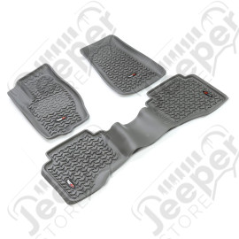 All Terrain Floor Liner Kit, Gray; 05-10 Grand Cherokee/Commander