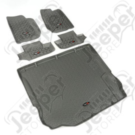 All Terrain Floor Liner Set, Gray; 11-18 Jeep Wrangler JK, 2 Door