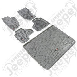 All Terrain Floor Liner Set, Gray; 08-13 Jeep Liberty KK