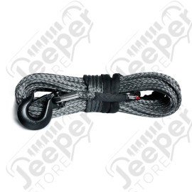 Synthetic Winch Line, Dark Gray, 7/16 inch x 90 feet, Universal