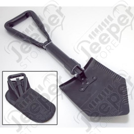 Recovery Shovel, Heavy Duty, Tri-Fold, Black, Universal