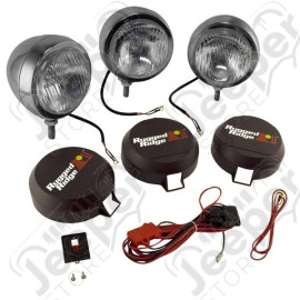Light Kit, HID, 5 Inch, Round, Stainless Steel Housing, 2 Piece