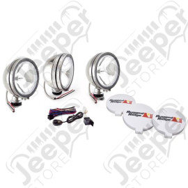 Light Kit, Halogen, 6 Inch, Stainless Steel Housing, 3 Piece