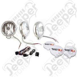 Light Kit, Halogen, 6 Inch Slim, Stainless Steel Housing, 3 Piece