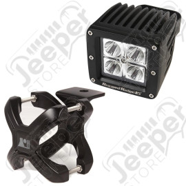 Light Kit, X-Clamp/Square LED, Large, Black, 1 Piece