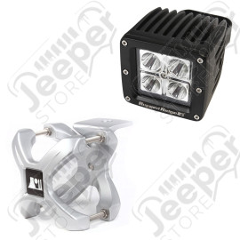 Light Kit, X-Clamp/Square LED, Large, Silver, 1 Piece