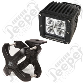 Light Kit, X-Clamp/Square LED, Small, Black, 1 Piece