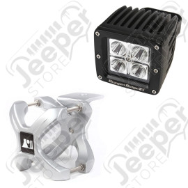 Light Kit, X-Clamp/Square LED, Small, Silver, 1 Piece