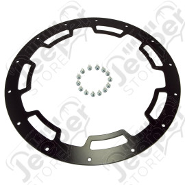 XHD Rim Protector, 18 Inch, Satin Black; 07-18 Jeep Wrangler JK