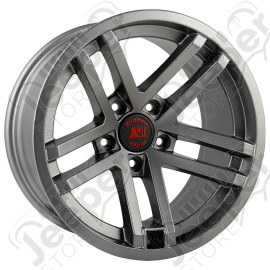 Jesse Spade Wheel, 17X9, Satin Gun Metal; JK/JL/JT