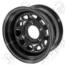 D Window Wheel, 15x8, Black, 5x4.5 Bolt Pattern