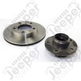 Brake Rotor Kit, Front, Hub; 76-78 Jeep CJ5/CJ7