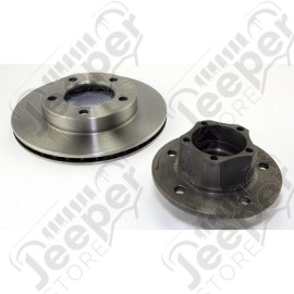Brake Rotor Kit, Front, Hub; 81-86 Jeep CJ5/CJ7/CJ8 Scrambler