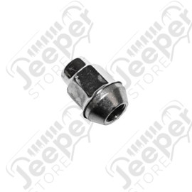 Wheel Lug Nut, Chrome, 1/2 inch x 20; 76-18 Jeep