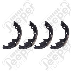 Drum Brake Shoe Kit, Rear; 90-00 Wrangler/Cherokee/Comanche