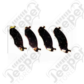 Brake Pad Kit, Front; 82-89 Jeep CJ/Wrangler YJ