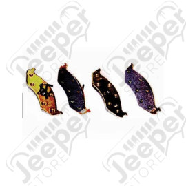 Brake Pad Kit, Front; 90-06 Jeep TJ/YJ/XJ/MJ/ZJ