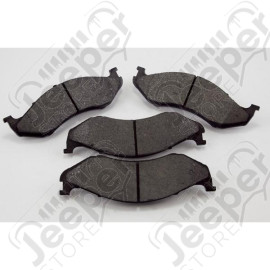 Brake Pad Kit, Front, Titanium; 90-06 Jeep Wrangler/Cherokee