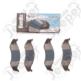 Brake Pad Kit, Front; 90-01 Jeep Cherokee XJ/ZJ Grand Cherokee