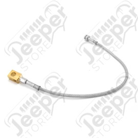Brake Hose Kit, Front, Stainless Steel, Drum; 66-71 Jeep CJ/Commando