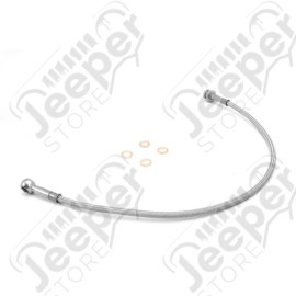 Brake Hose Kit, Front, Stainless Steel; 82-86 Jeep CJ7/CJ8 Scrambler