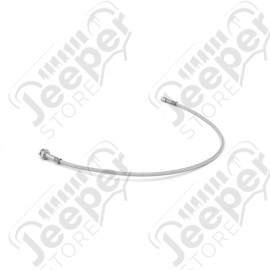 Brake Hose Kit, Rear, Braided Stainless Steel; 97-06 Jeep Wrangler TJ