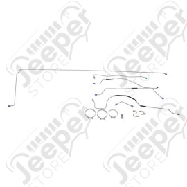Brake Line Kit, Full, 9 Inch Brakes; 55-65 Jeep CJ5