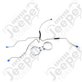 Brake Line Kit, Rear; 45-49 Willys CJ-2A
