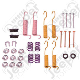 Brake Shoe Hold Down Kit; 90-98 Jeep Wrangler/Cherokee