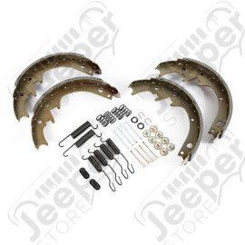 Drum Brake Shoe Kit, 10 Inch; 82-89 Jeep CJ/Wrangler YJ/Cherokee XJ