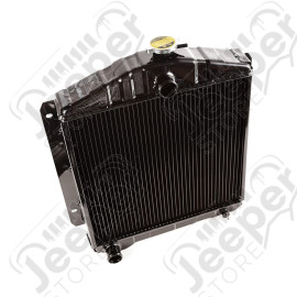 Radiator, 2 Row; 55-71 Jeep CJ, 134 CID