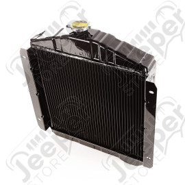Radiator, 2 Row; 55-71 Jeep CJ, 134 CID