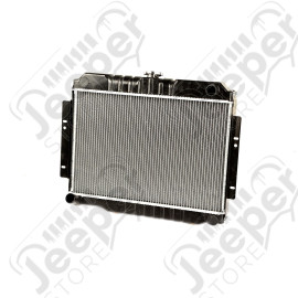 Radiator, 2 Row; 74-80 Jeep CJ, 6/8 Cylinder