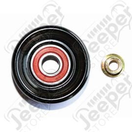 Accessory Drive Belt Idler Pulley, Upper; 96-01 Jeep Cherokee XJ, 4.0L