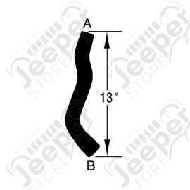 Radiator Hose, Lower; 93-95 Dodge Caravan, 3.3L/3.8L