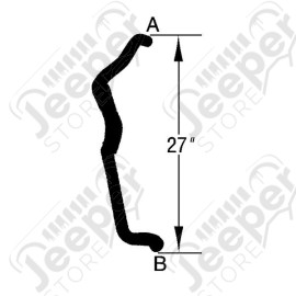 Radiator Hose, Lower; 97-00 Dodge Caravan, 3.0L