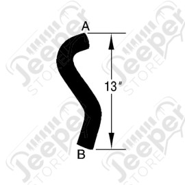 Radiator Hose, Lower; 91-92 Dodge Caravan, 2.5L