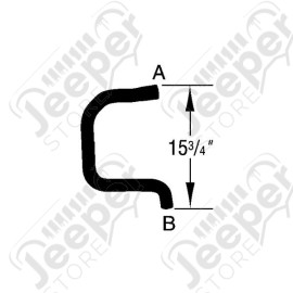 Radiator Hose, Lower; 1998 Dodge Caravan, 3.0L