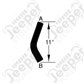 Radiator Hose, Lower; 90-91 Dodge Caravan, 3.0L