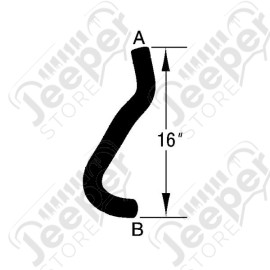 Radiator Hose, Lower; 91-92 Dodge Caravan, 3.3L