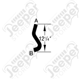Radiator Hose, Lower; 1990 Dodge Caravan, 2.5L