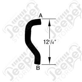 Radiator Coolant Hose, Inlet; 96-00 Dodge Caravan, 2.4L