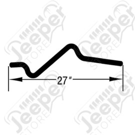 HVAC Heater Hose; 97-04 Jeep G, Cherokee WJ, 4.0L