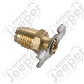 Radiator Drain Cock, 1/4 Inch; 83-06 Jeep CJ/Wrangler YJ/TJ