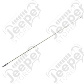 Antenna Mast, Chrome; 76-95 Jeep CJ5/CJ7/CJ8 Scrambler/Wrangler YJ
