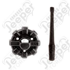 6" Reflex Antenna with Base; 07-20 JK/JL/JT