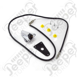 Antenna Base, Chrome; 76-95 Jeep CJ5/CJ7/CJ8 Scrambler/Wrangler YJ